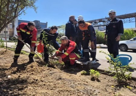 همراهی ارفع با پویش درختکاری در روز طبیعت