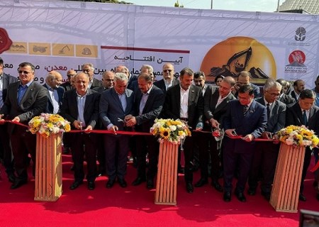 حضور وجیه‌ الله جعفری در آیین افتتاح نوزدهمین نمایشگاه بین‌ المللی معدن و صنایع معدنی