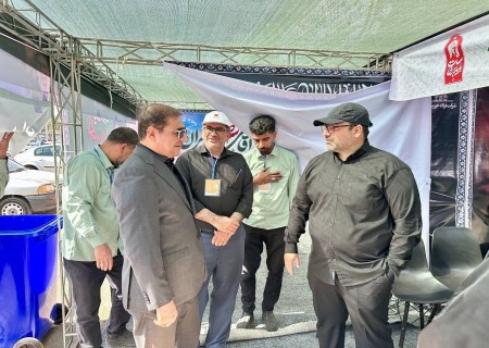 حضور میدانی مدیرعامل فولاد خوزستان در موکب خدمت‌رسانی به سوگواران