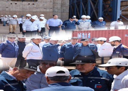 بازدید مدیران شرکت فولاد خراسان و مشاور مدیرعامل شرکت تجلی از روند پیشرفت پروژه